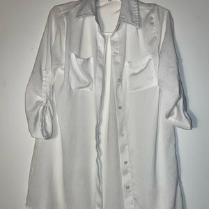 White beach cover up